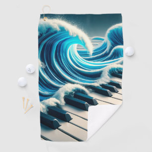 Serviette De Golf Piano Art