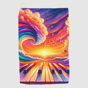 Serviette De Golf Piano Artwork