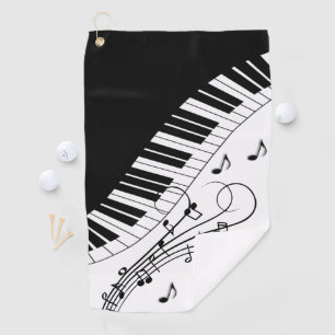 Serviette De Golf Piano Keyboard Music Design