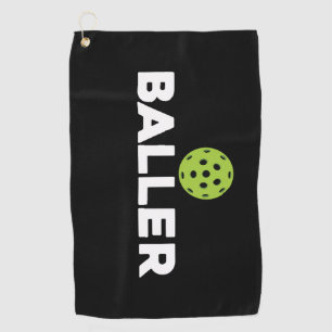 Serviette De Golf (Pickle)Baller Pickleball Microfibre Towne