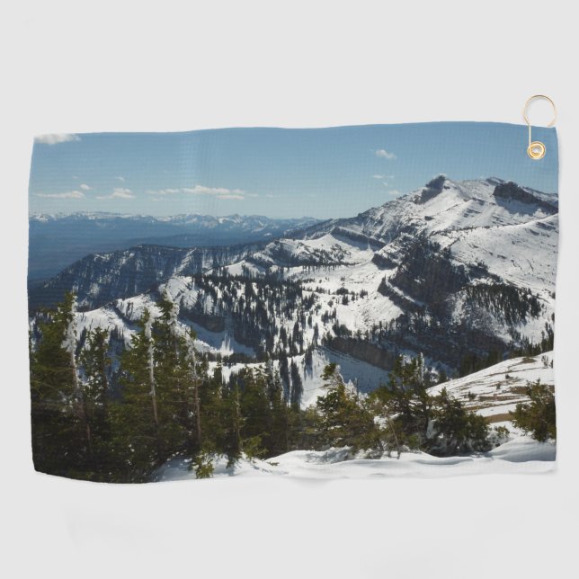 Serviette De Golf Pics neigeux du Grand Teton (Horizontal)