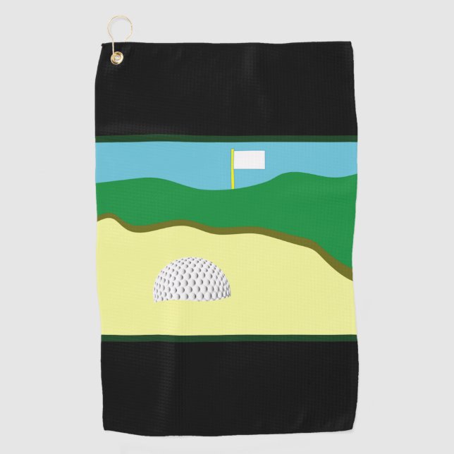 SERVIETTE DE GOLF PIÈCE DE BUNKER (Devant)