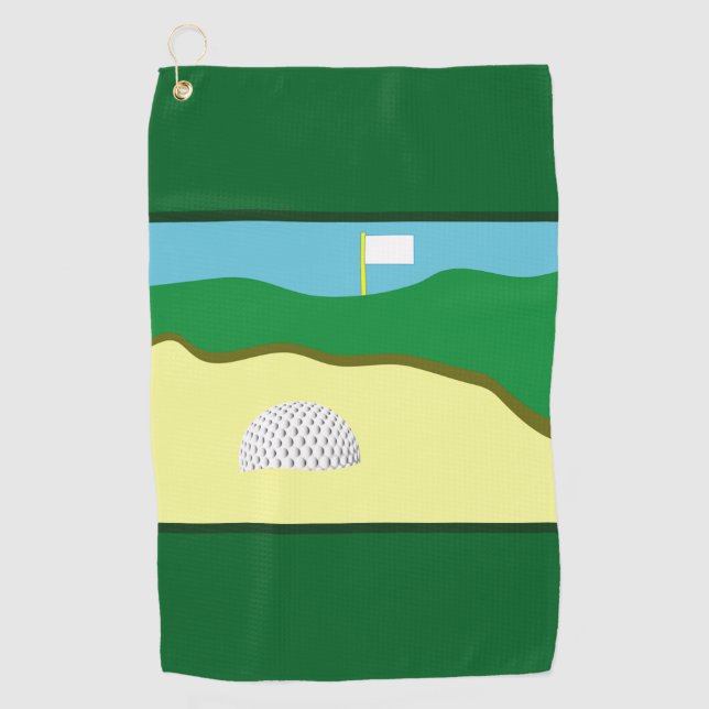 SERVIETTE DE GOLF PIÈCE DE BUNKER (Devant)