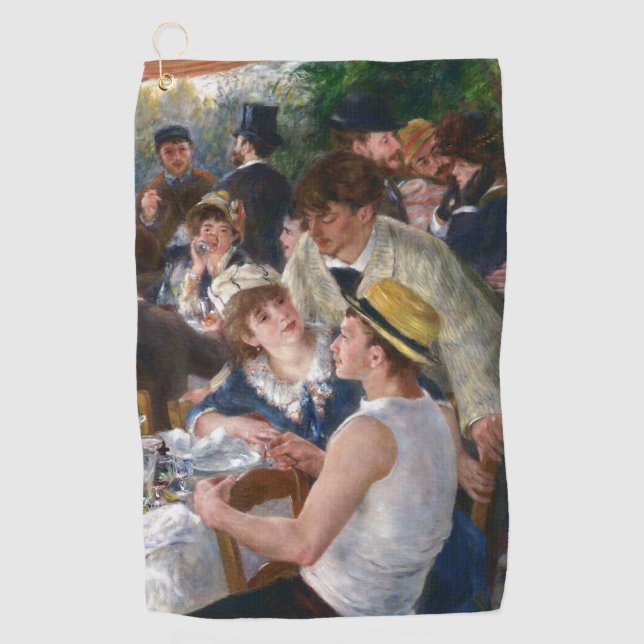 Serviette De Golf Pierre-Auguste Renoir - Déjeuner de la fête nautiq (Devant)
