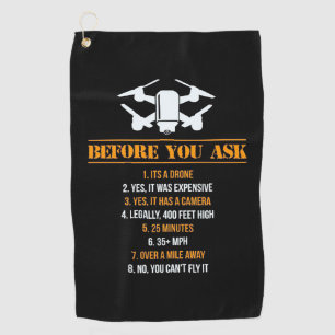 Serviette De Golf Pilote de Before You Ask