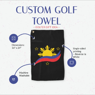 Serviette De Golf Pinoy Flag