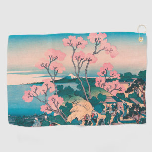 Serviette De Golf Pique-nique de printemps sous les fleurs des ceris