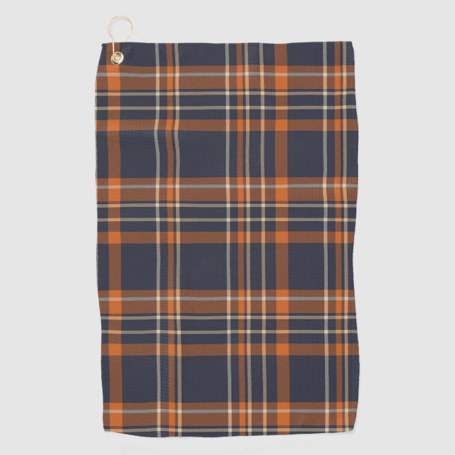 Serviette De Golf Plaid rustique Noël/hiver (Devant)
