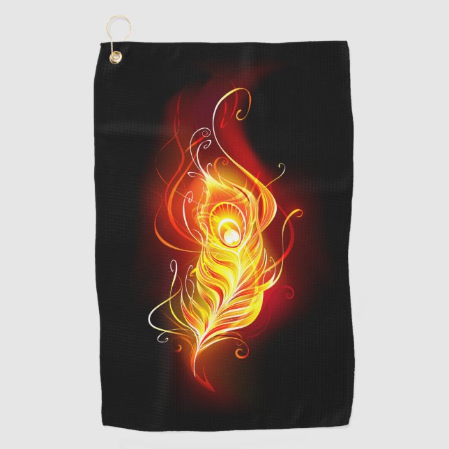 Serviette De Golf Plumes de paquetage de feu (Devant)