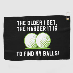 Serviette De Golf Plus J'Ai De Difficulté À Trouver Mes Boules