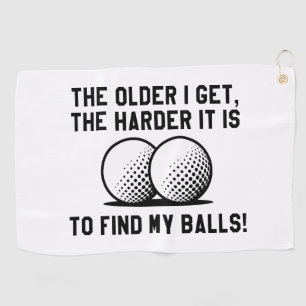 Serviette De Golf Plus J'Ai De Difficulté À Trouver Mes Boules