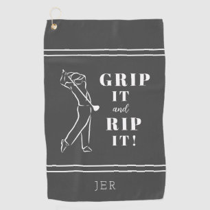 Serviette De Golf Poignée de golf drôle humoristique personnalisée g
