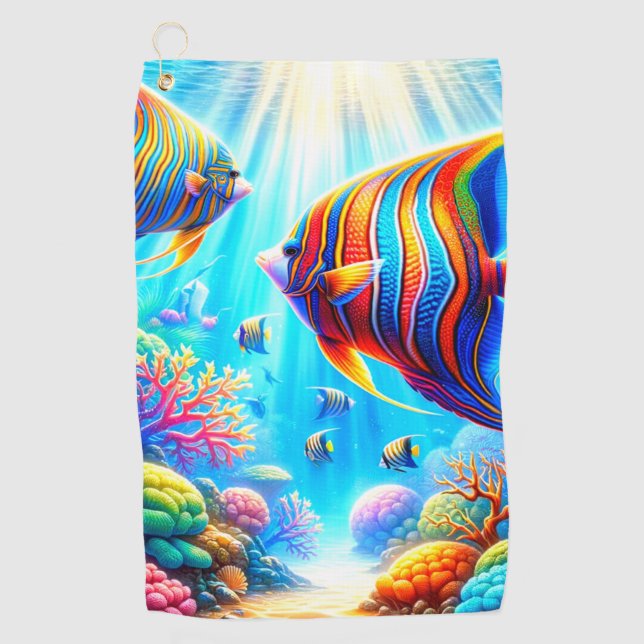 Serviette De Golf Poisson (Devant)