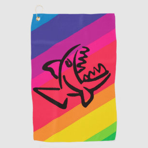 Serviette De Golf Poisson arc-en-ciel