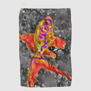 Serviette De Golf Poisson rouge