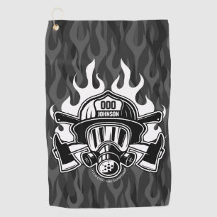 Serviette De Golf Pompier Secouru sur mesure Station du service d'in
