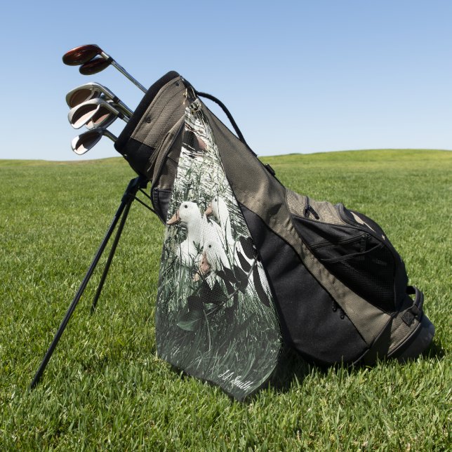 Serviette De Golf Pond life Canards tendance (Vert)