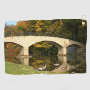 Serviette De Golf Pont arc-en-ciel en automne au Grove City College