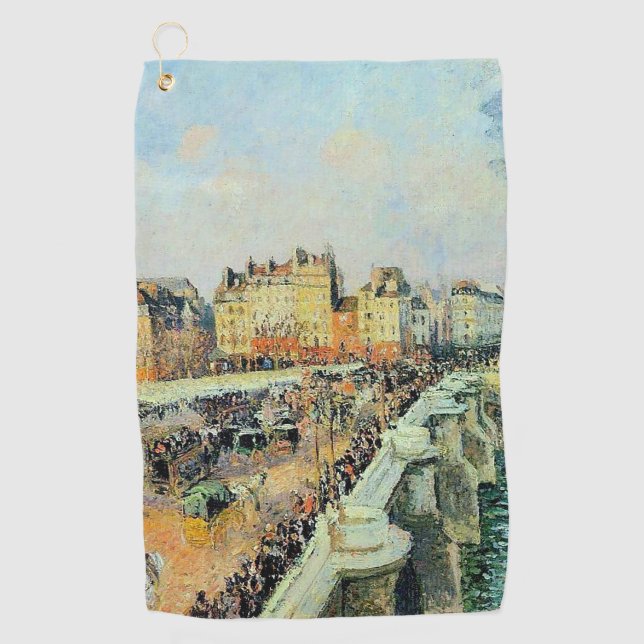Serviette De Golf Pont Neuf, Après-midi, Sunlight Camille Pissarro (Devant)