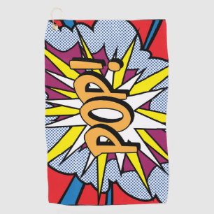 Serviette De Golf Pop Art Golf Towne