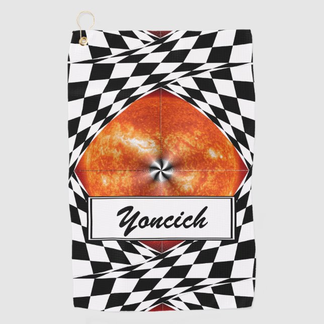 Serviette De Golf Portail au Soleil par Kenneth Yoncich (Devant)