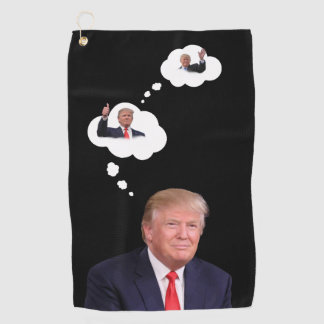 Serviette De Golf Portrait 🇺 président de Trump 🇸 😁 souriant