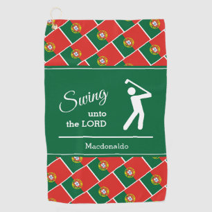 Serviette De Golf PORTUGAL personnalisé 