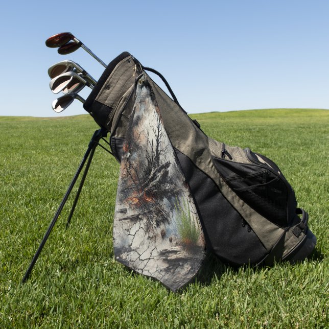 Serviette de golf post-apocalyptique (Vert)