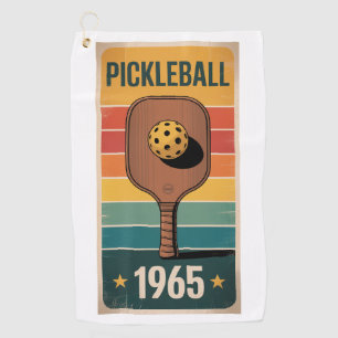 Serviette De Golf Poster Pickleball Classic 1965 Pour Les Ventilateu