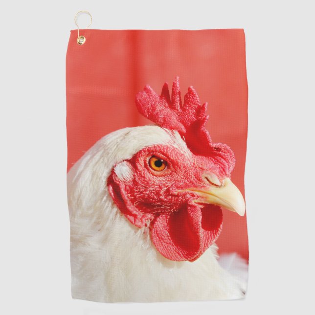 Serviette De Golf Poulet de ferme (Devant)