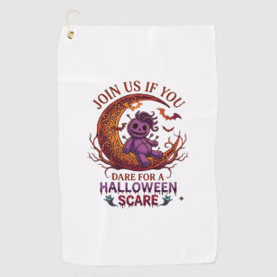 Serviette De Golf Poupée Voodoo Violette Croissant M Dare Halloween 