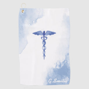 Serviette De Golf Pour les médecins et les infirmières. Aquarelle