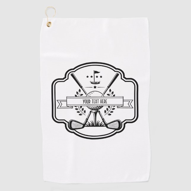 Serviette de golf pour terrain de golf  (Devant)