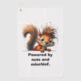 Serviette De Golf Powered by Nuts and Mischief