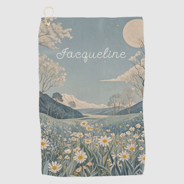 Serviette De Golf Pré lunaire personnalisé (Devant)