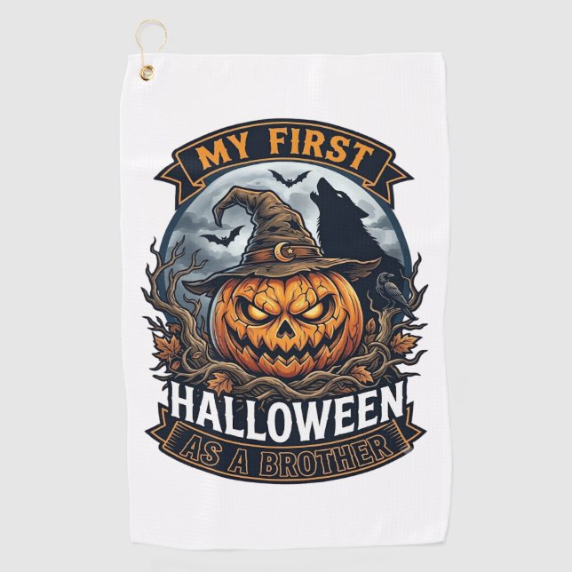 Serviette De Golf Premier Halloween en tant que frère Pumpkin Wolf M (Devant)