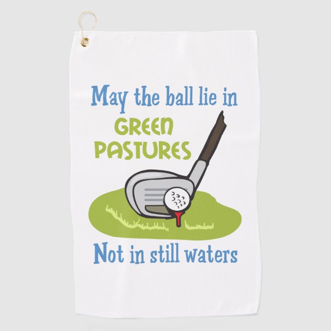 Serviette De Golf Prière des golfeurs (Devant)