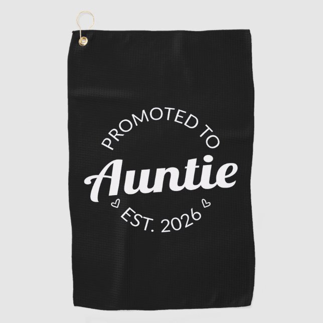 Serviette De Golf Promu À Tante Est. 2026 I (Devant)