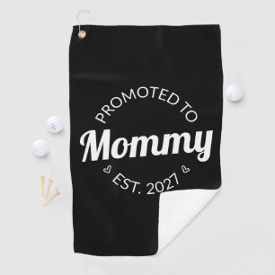 Serviette De Golf Promue Maman dès 2027 Annonce de nouvelle maman I
