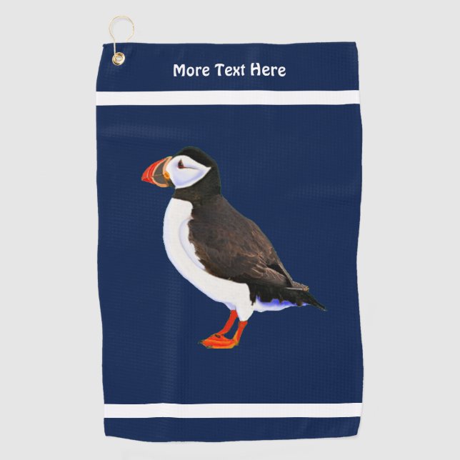Serviette De Golf Puffin de l'Atlantique (Devant)