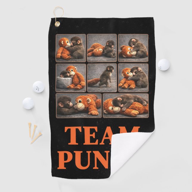 Serviette De Golf Punch Baby Monkey (En situation)