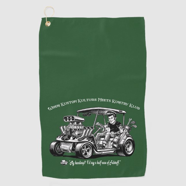 Serviette De Golf Quand la Kustom Kulture rencontre les conventions  (Devant)