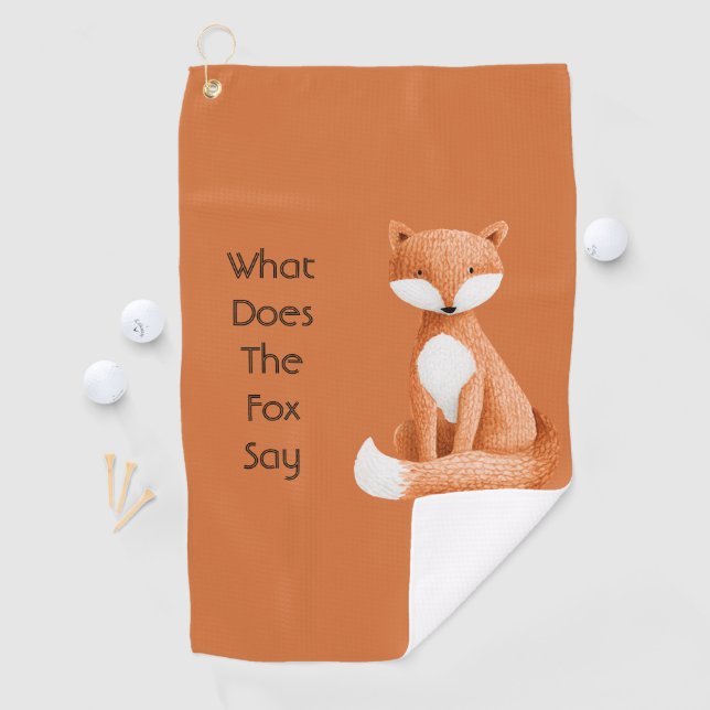 Serviette De Golf Que dit le renard ?? (En situation)