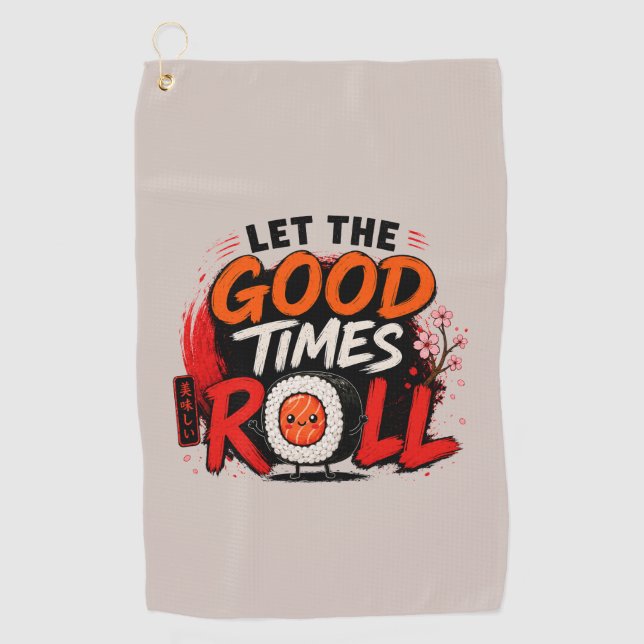 Serviette De Golf Que les bons temps roulent  (Devant)