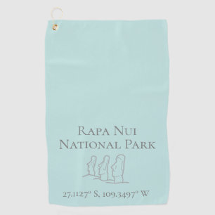 Serviette De Golf Rapa Nui Latitude & Longitude