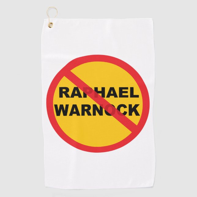 Serviette De Golf Raphael Warnock Danger (Devant)