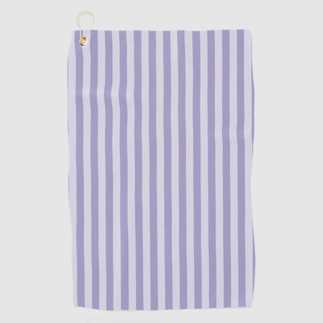 Serviette De Golf Rayures violettes (Devant)