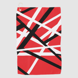 Serviette De Golf red, black, and white graphic