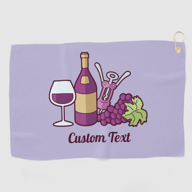 Serviette de golf Red Wine (Horizontal)