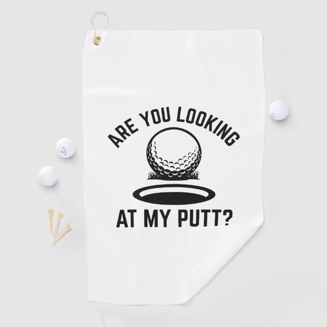 Serviette De Golf Regarde-Tu Mon Putt (En situation)